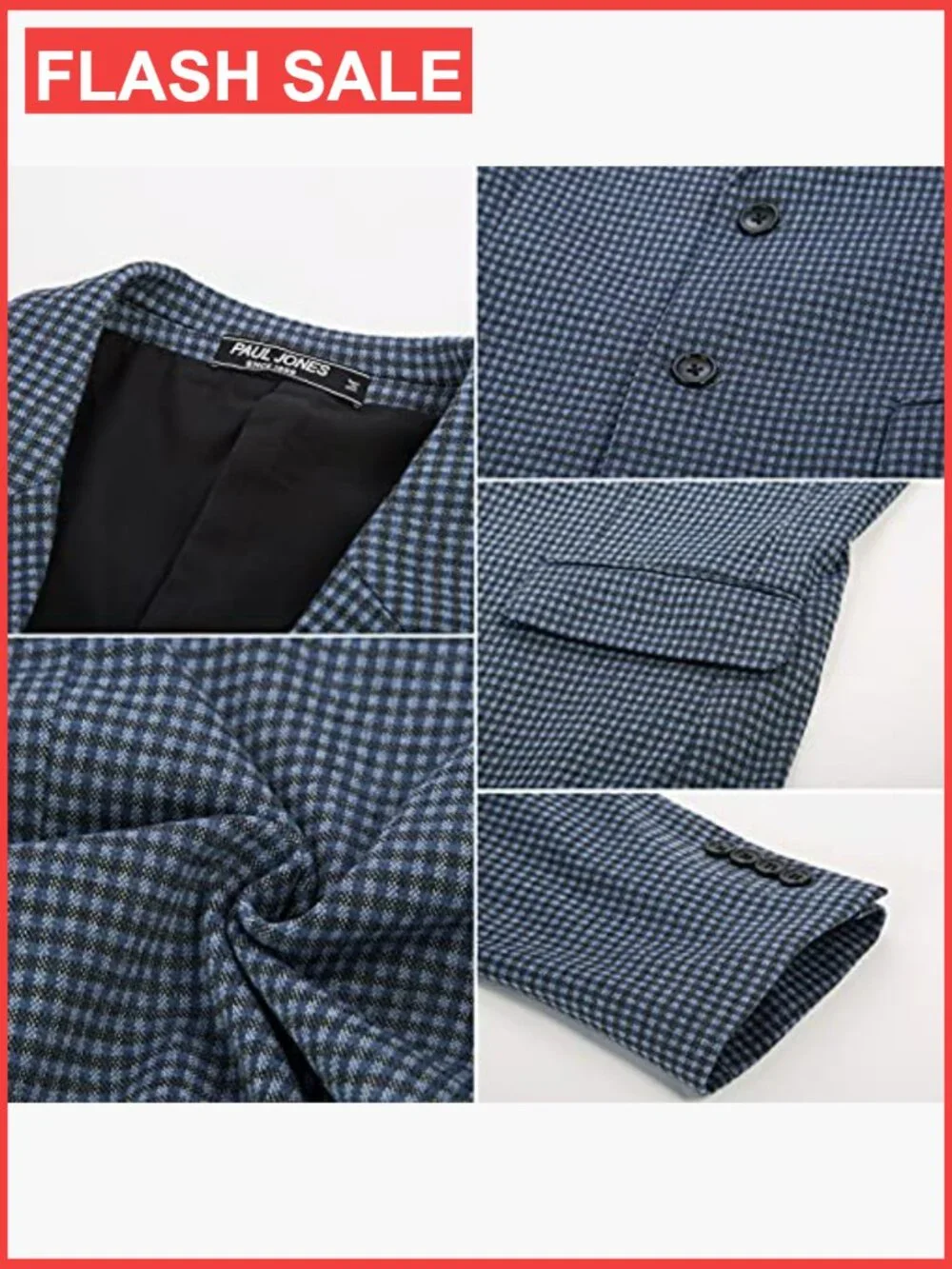 Men's Casual Knit Sport Coat Lightweight Blazer Two Button Notch Lapel